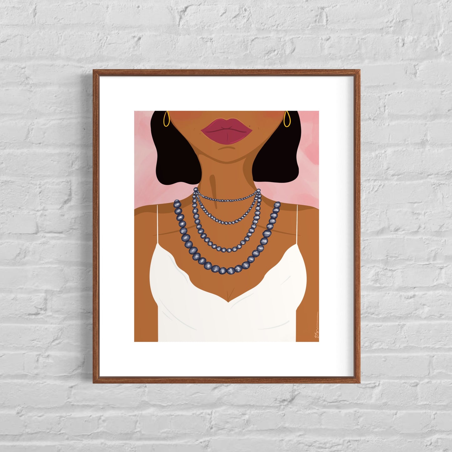 Lady with the Tahitian Pearls