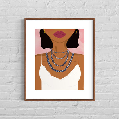 Lady with the Tahitian Pearls